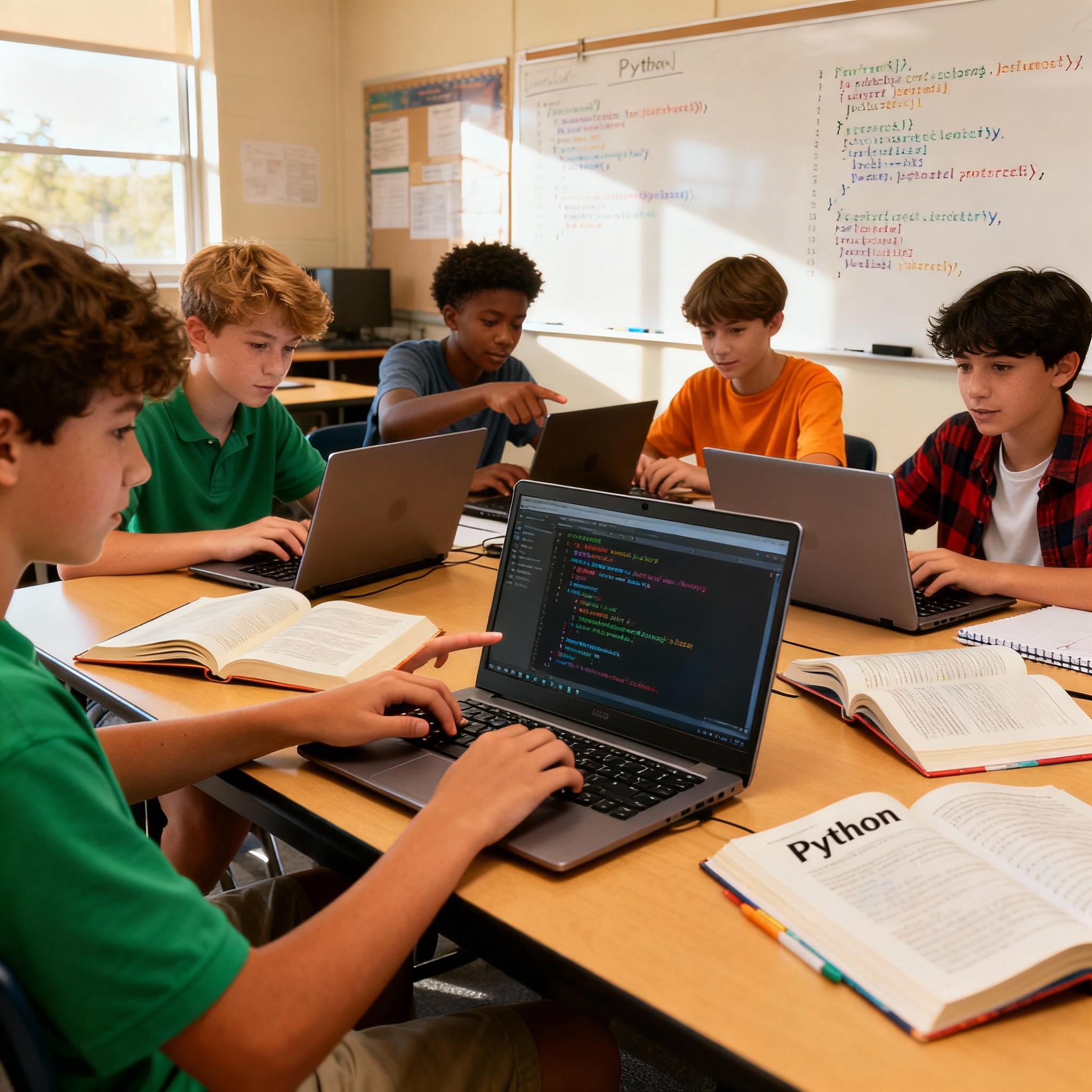 Python for students (12 – 18) دورة برمجة لغة البايثون للطلاب(12 – 18)